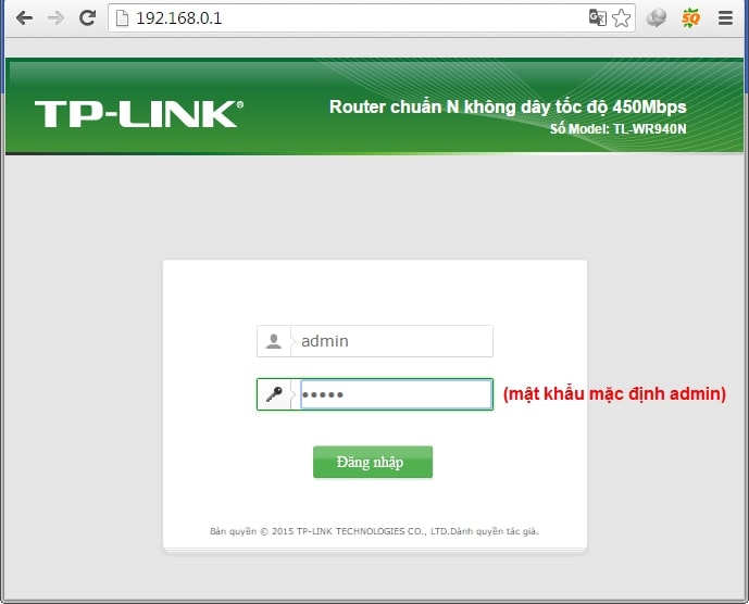 Đăng nhập đổi mật khẩu wifi tplink