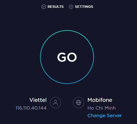 Cách kiểm tra tốc độ mạng bằng Speedtest